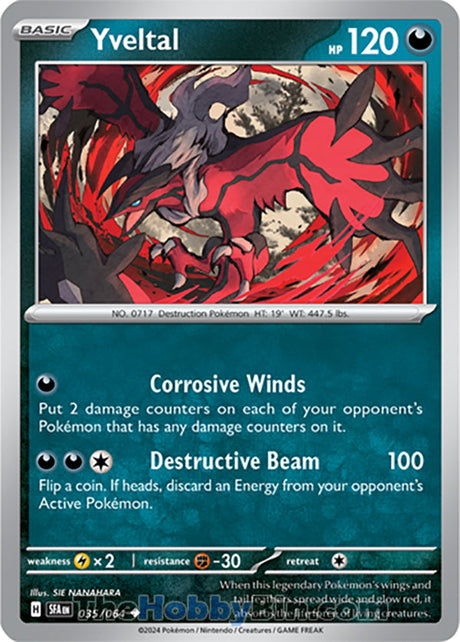 Yveltal Shrouded Fable Uncommon #035/064