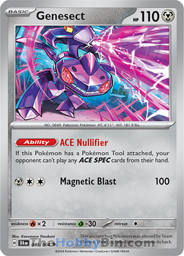 Genesect #040/064 Uncommon - Shrouded Fable Pokemon card