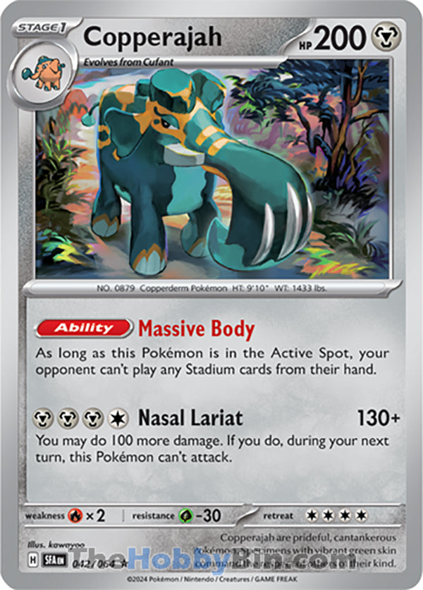 Copperajah #042/064 Rare - Shrouded Fable Pokemon card