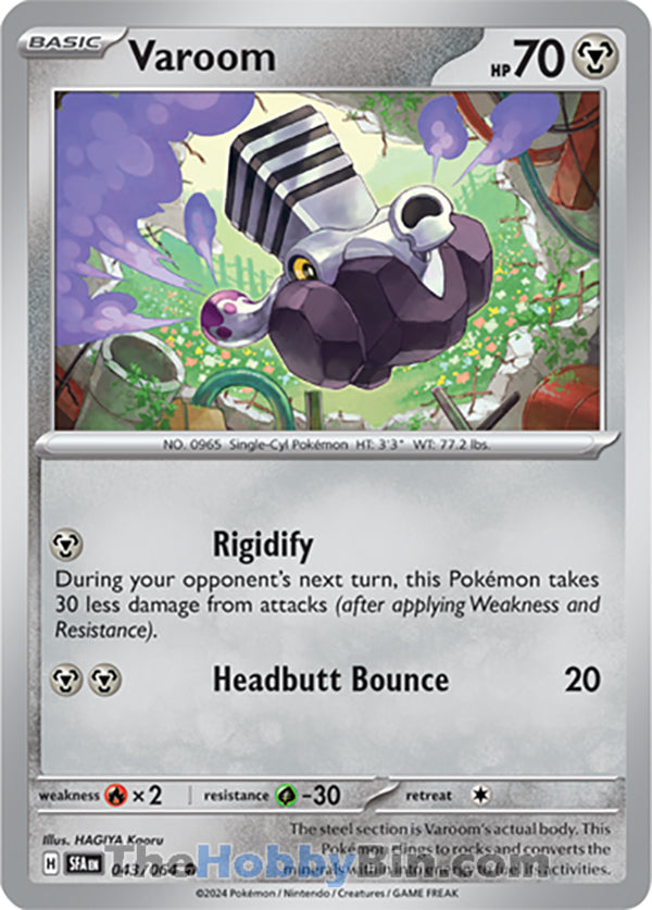 Varoom #043/064 Common - Shrouded Fable Pokemon card