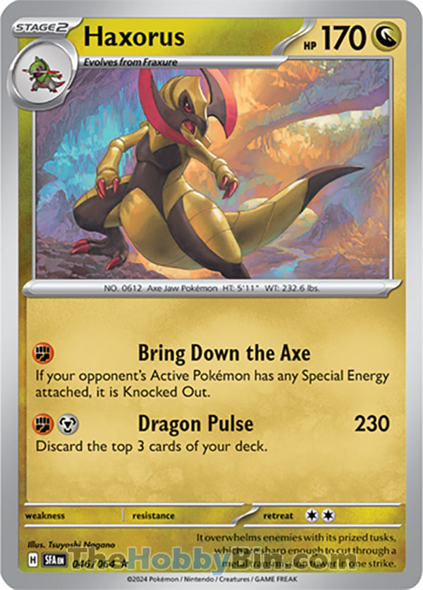 Haxorus #046/064 Rare - Shrouded Fable Pokemon card