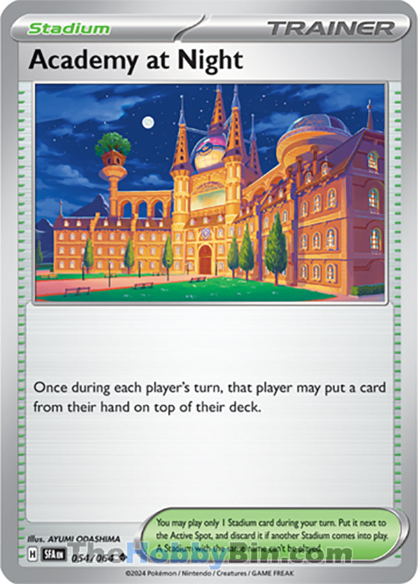 Academy at Night #054/064 Uncommon - Shrouded Fable Pokemon card