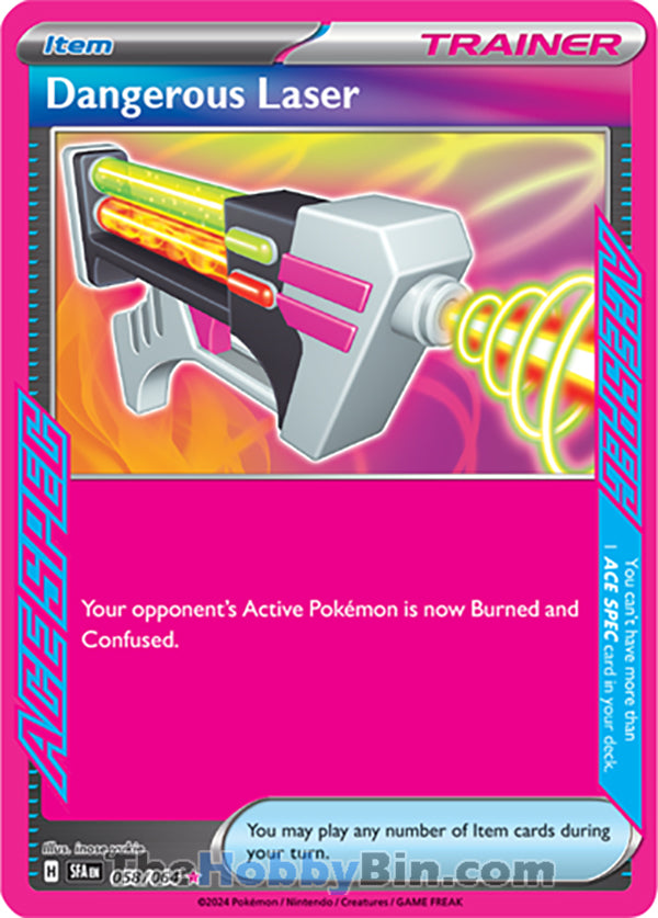 Dangerous Laser #058/064 ACE SPEC Rare - Shrouded Fable Pokemon card