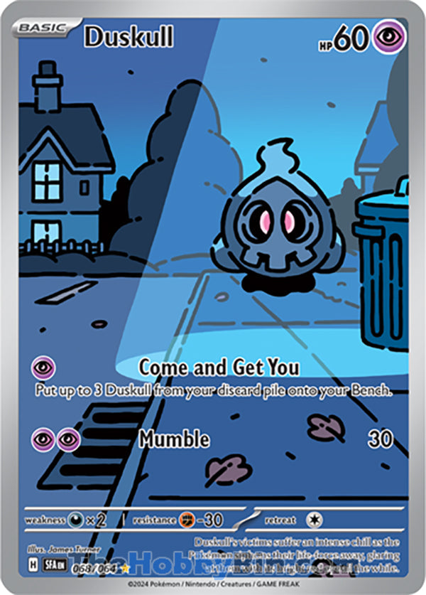 0068 Duskull Illustration Rare Shrouded Fable