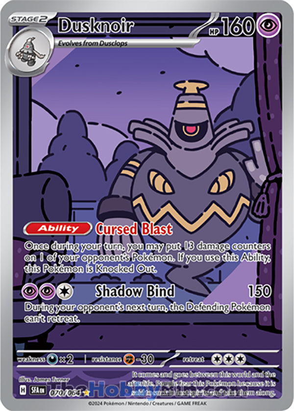Dusknoir #070/064 Illustration Rare - Shrouded Fable Pokemon card