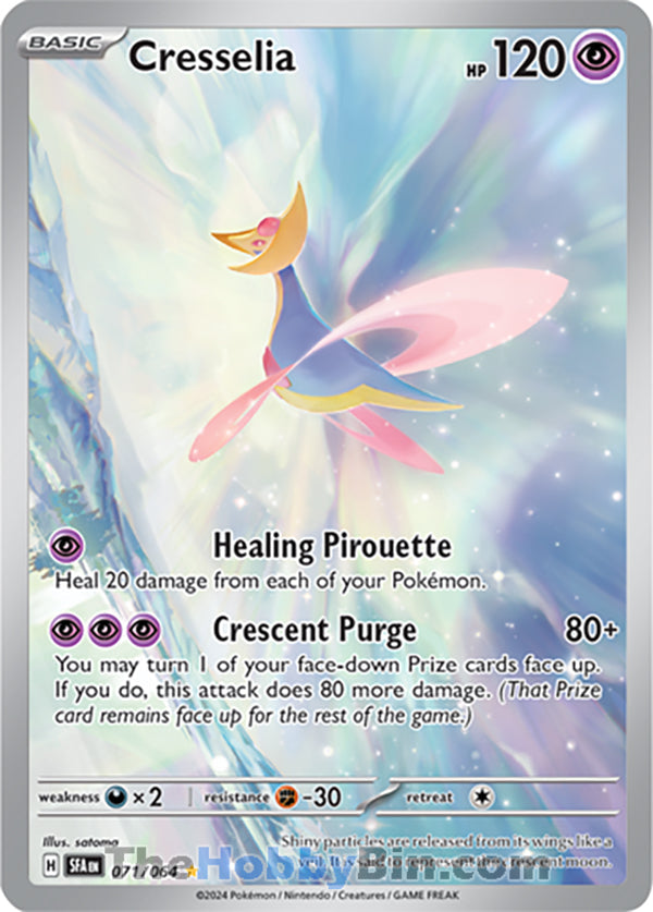 Cresselia #071/064 Illustration Rare - Shrouded Fable Pokemon card
