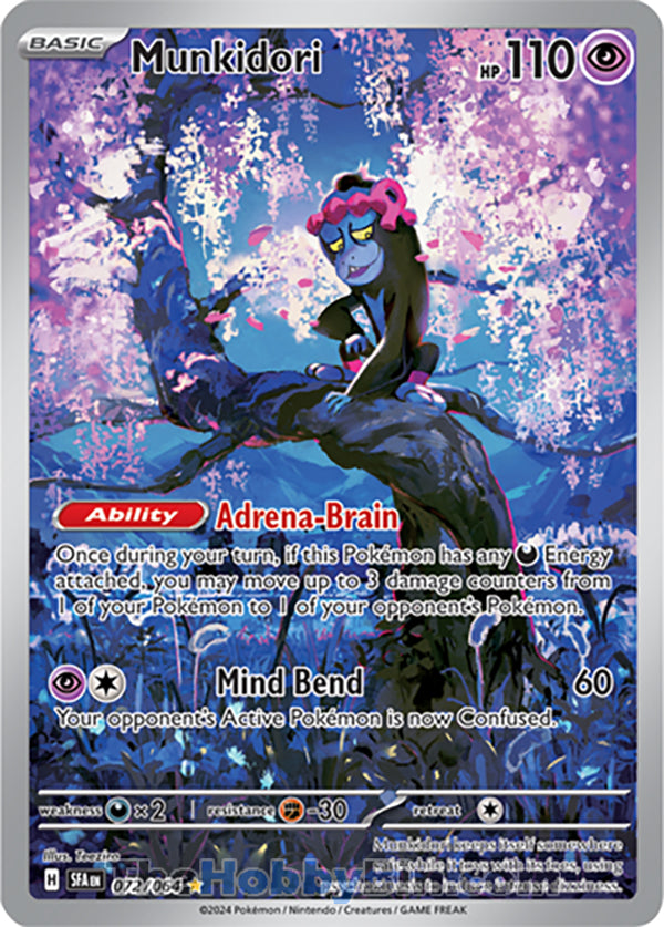 Munkidori #072/064 Illustration Rare - Shrouded Fable Pokemon card