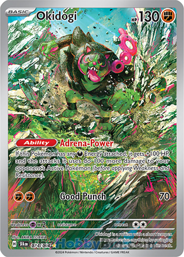 Okidogi #074/064 Illustration Rare - Shrouded Fable Pokemon card