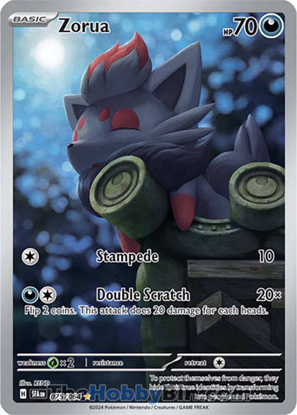Zorua #075/064 Illustration Rare - Shrouded Fable Pokemon card