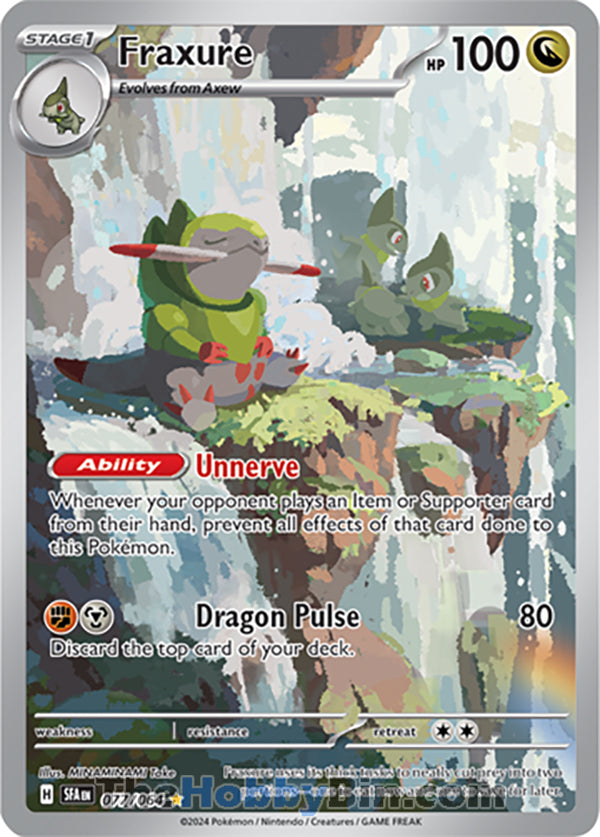 Fraxure #077/064 Illustration Rare - Shrouded Fable Pokemon card