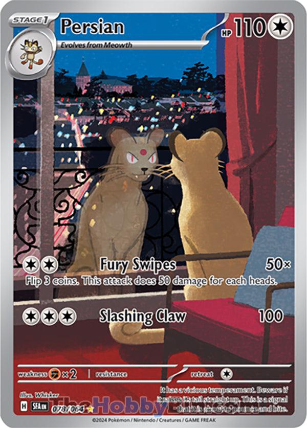 Persian #078/064 Illustration Rare - Shrouded Fable Pokemon card
