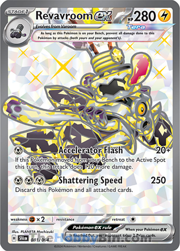 Revavroom ex #081/064 Ultra Rare - Shrouded Fable Pokemon card