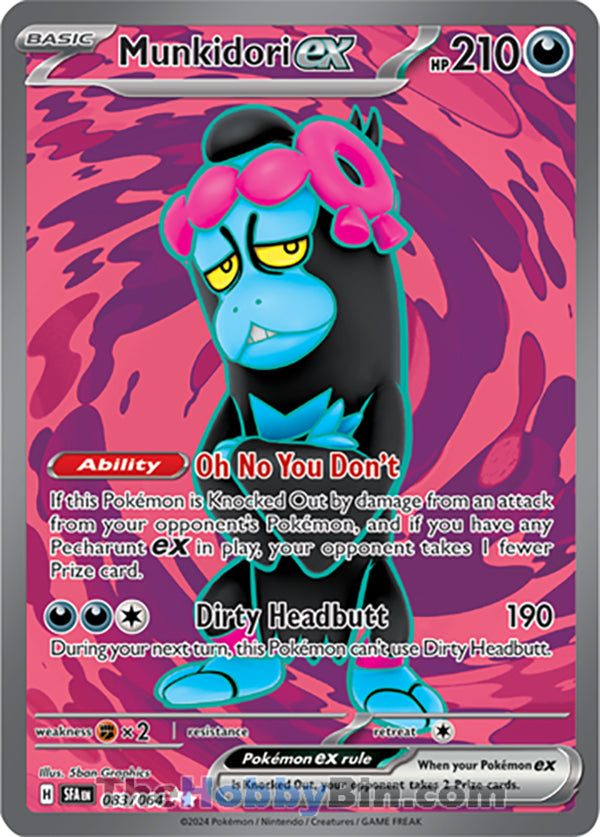 Munkidori ex #083/064 Ultra Rare - Shrouded Fable Pokemon card