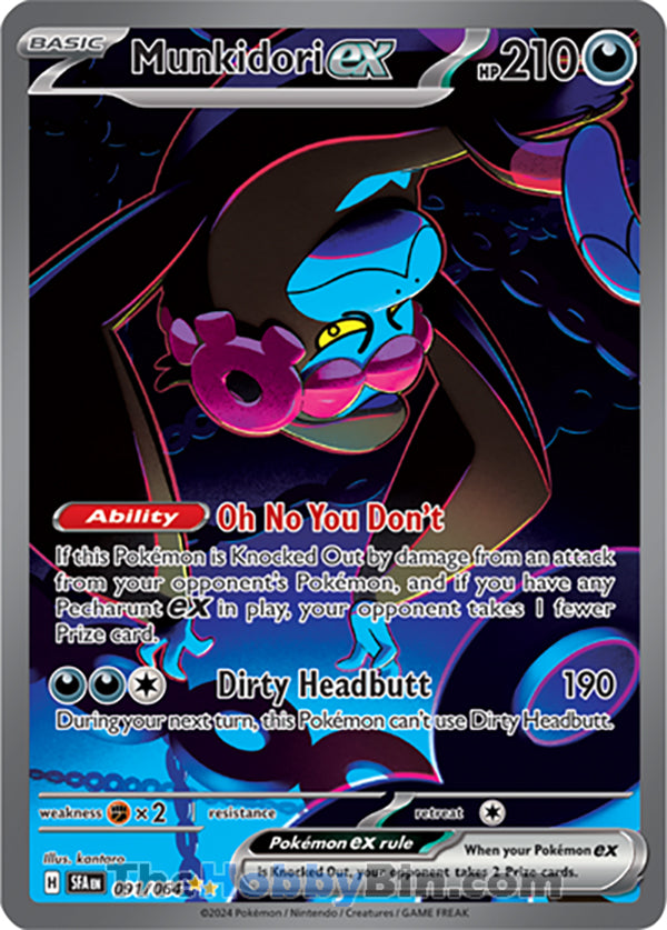 Munkidori ex #091/064 Special Illustration Rare - Shrouded Fable Pokemon card