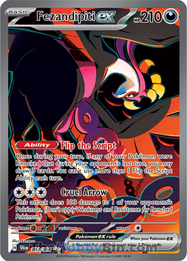 Fezandipiti ex #092/064 Special Illustration Rare - Shrouded Fable Pokemon card
