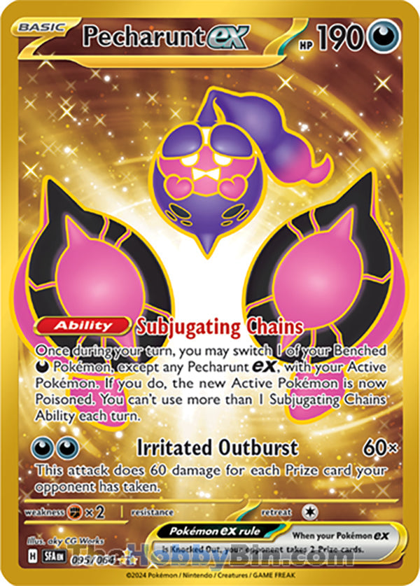 Pecharunt ex #095/064 Hyper Rare - Shrouded Fable Pokemon card