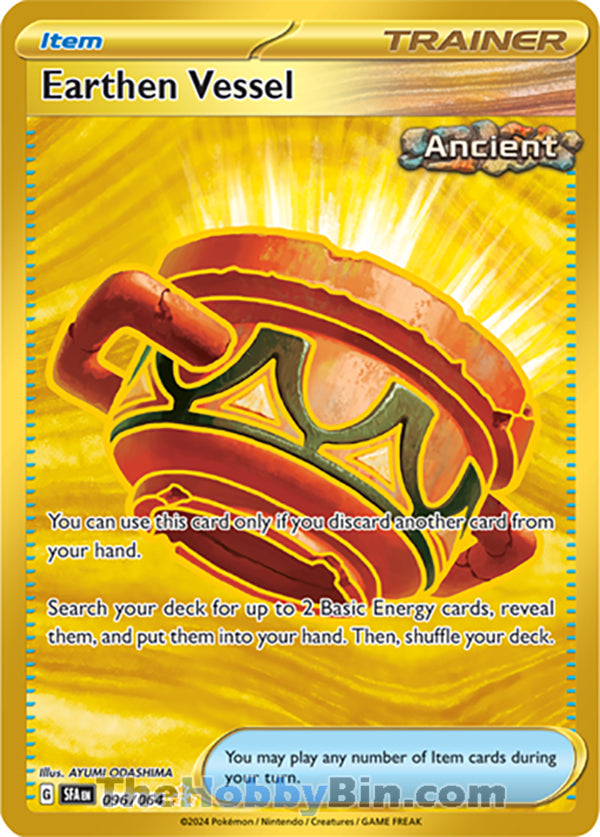 Earthen Vessel #096/064 Hyper Rare - Shrouded Fable Pokemon card
