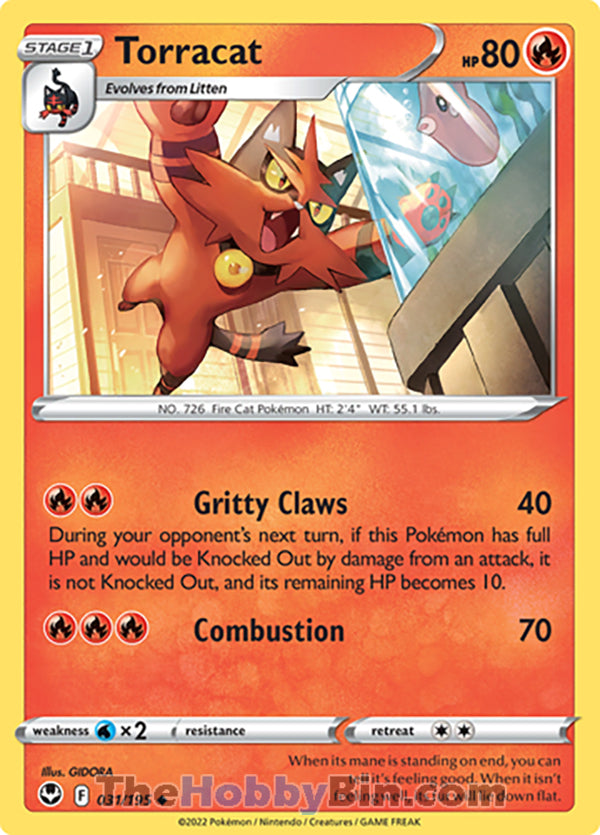 Torracat #31/195 Uncommon - Silver Tempest Pokemon card