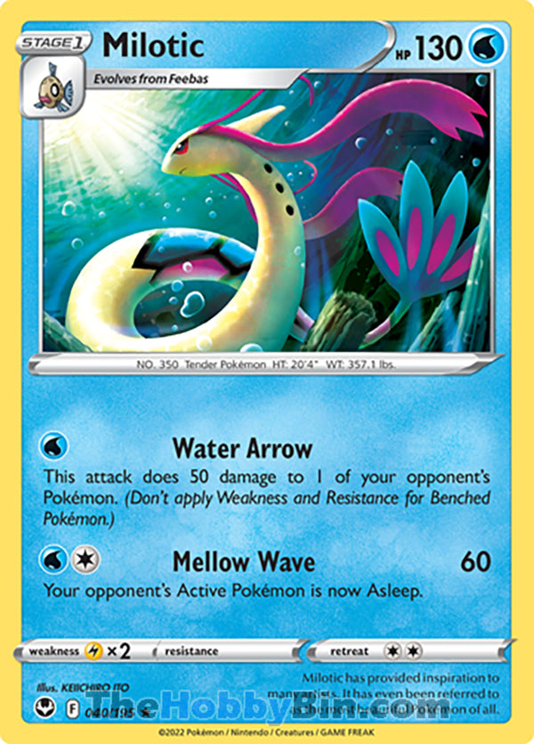 0040 Milotic Rare Silver Tempest
