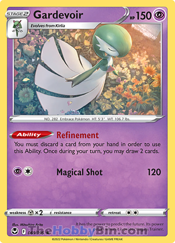 Gardevoir Silver Tempest Rare #069/195 – The Hobby Bin