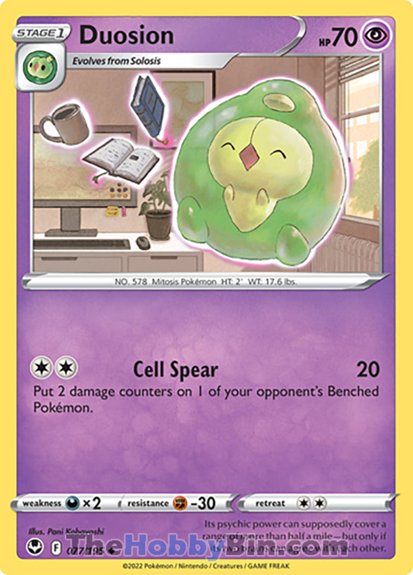 Duosion #77/195 Uncommon - Silver Tempest Pokemon card