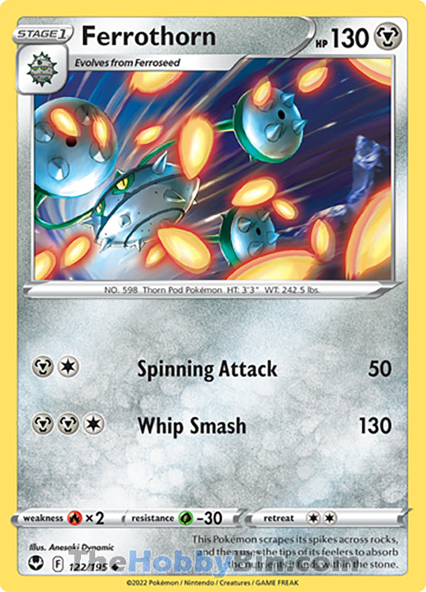 Ferrothorn #122/195 Uncommon - Silver Tempest Pokemon card