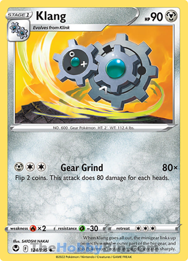 Klang #124/195 Uncommon - Silver Tempest Pokemon card
