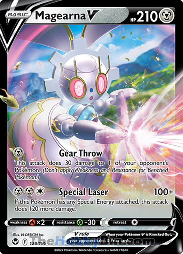 Magearna V #128/195 Ultra Rare V - Silver Tempest Pokemon card