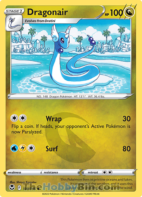 Dragonair #130/195 Uncommon - Silver Tempest Pokemon card