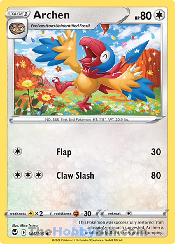 Archen #146/195 Uncommon - Silver Tempest Pokemon card