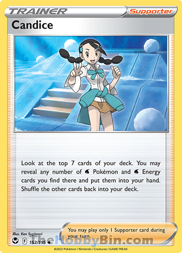 Candice #152/195 Uncommon - Silver Tempest Pokemon card