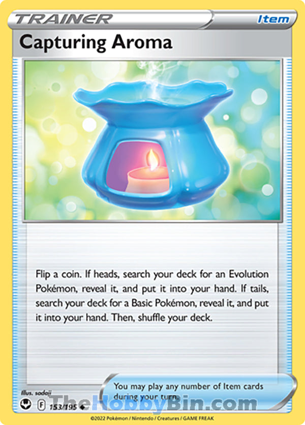 Capturing Aroma #153/195 Uncommon - Silver Tempest Pokemon card