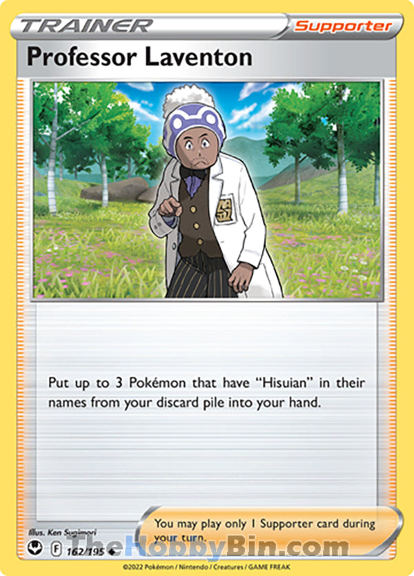 Professor Laventon #162/195 Uncommon - Silver Tempest Pokemon card