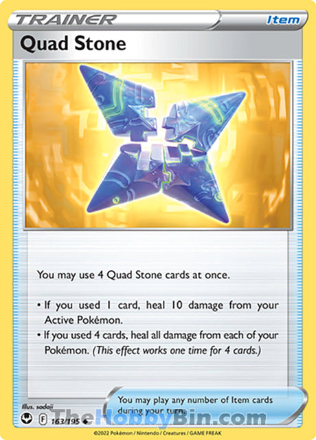 Quad Stone Silver Tempest Uncommon #163/195