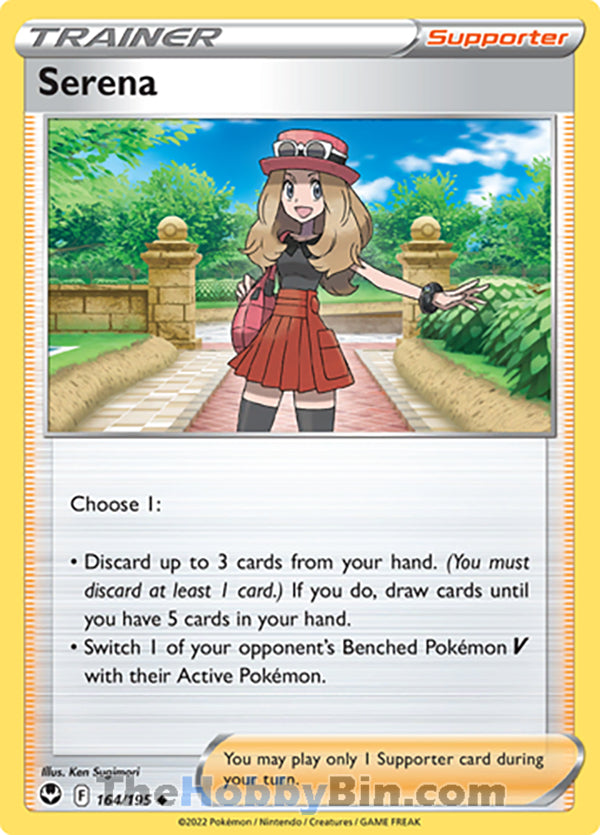 Serena #164/195 Uncommon - Silver Tempest Pokemon card