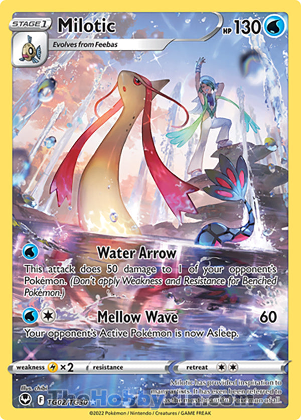 Milotic #TG02/TG30 Trainer Gallery Holo - Silver Tempest Pokemon card