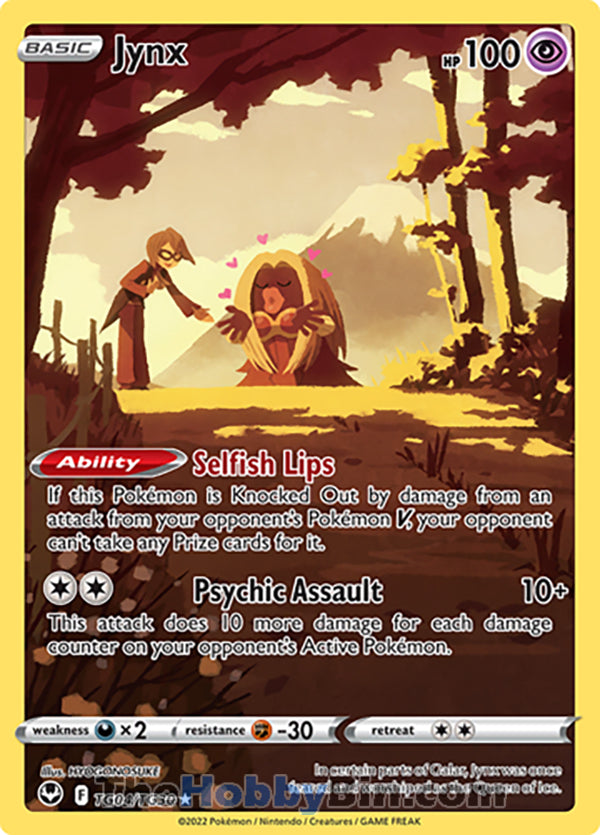 Jynx #TG04/TG30 Trainer Gallery Holo - Silver Tempest Pokemon card