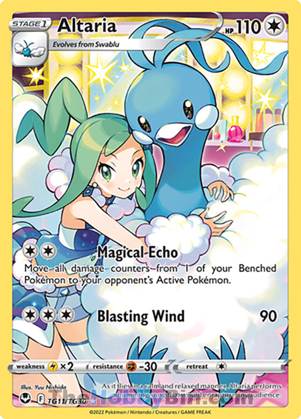 Altaria #TG11/TG30 Trainer Gallery Holo - Silver Tempest Pokemon card