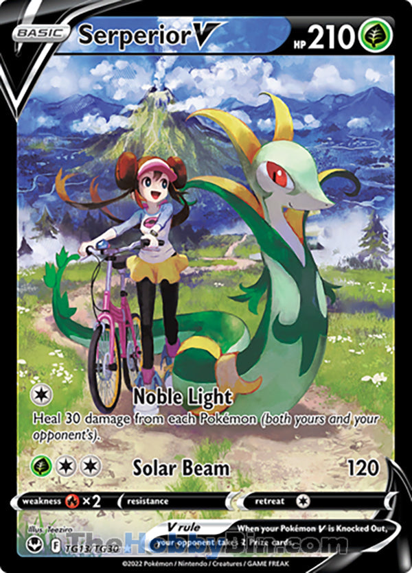 Serperior V #TG13/TG30 Trainer Gallery V - Silver Tempest Pokemon card