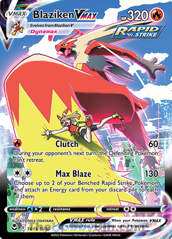 Blaziken VMAX #TG15/TG30 Trainer Gallery VMAX - Silver Tempest Pokemon card