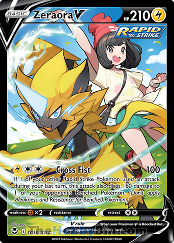 Zeraora V #TG16/TG30 Trainer Gallery V - Silver Tempest Pokemon card