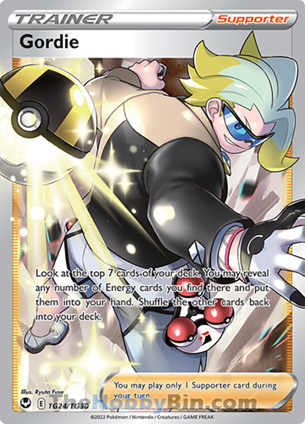 Gordie #TG24/TG30 Trainer Gallery Trainer - Silver Tempest Pokemon card