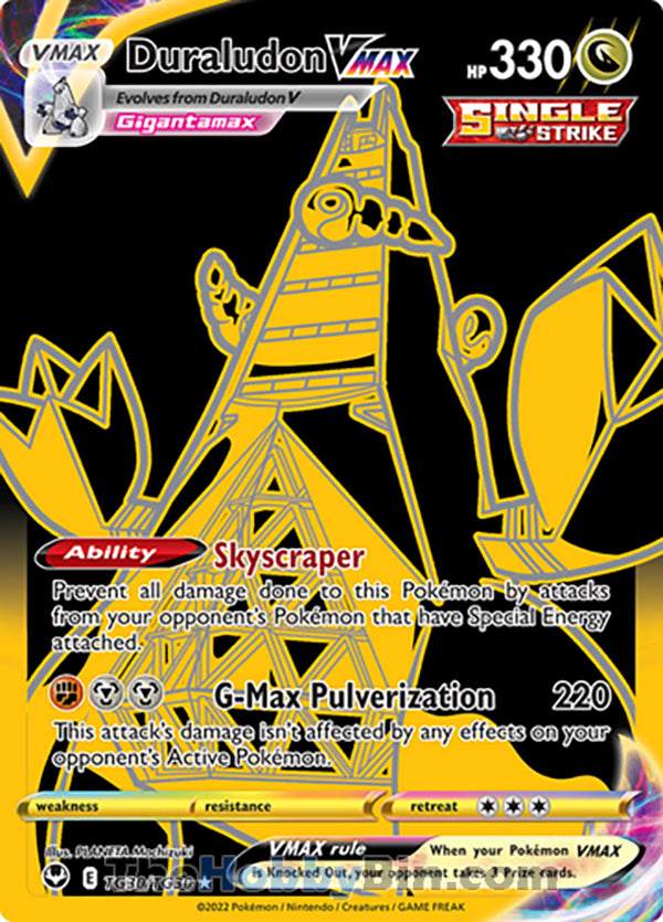 Duraludon VMAX #TG30/TG30 Trainer Gallery VMAX - Silver Tempest Pokemon card