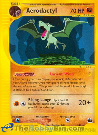 0001 Aerodactyl Rare Skyridge