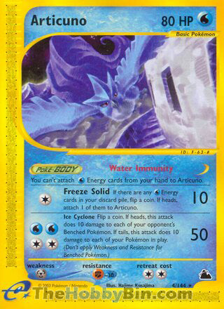 Articuno Skyridge Rare #4/144