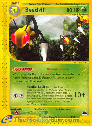 Beedrill Skyridge Rare #5/144