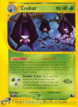 Crobat Skyridge Rare #6/144