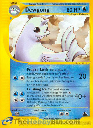 0007 Dewgong Rare Skyridge