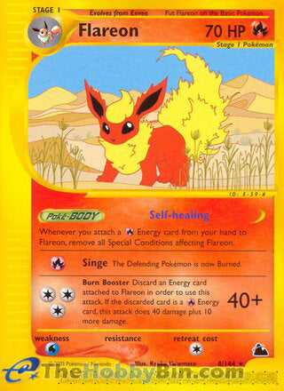 0008 Flareon Rare Skyridge
