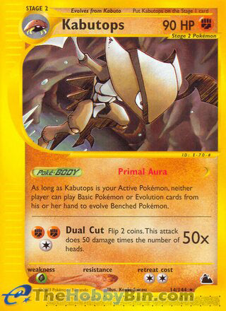 0014 Kabutops Rare Skyridge